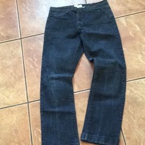 Calvin Klein dark denim cuffed jeans